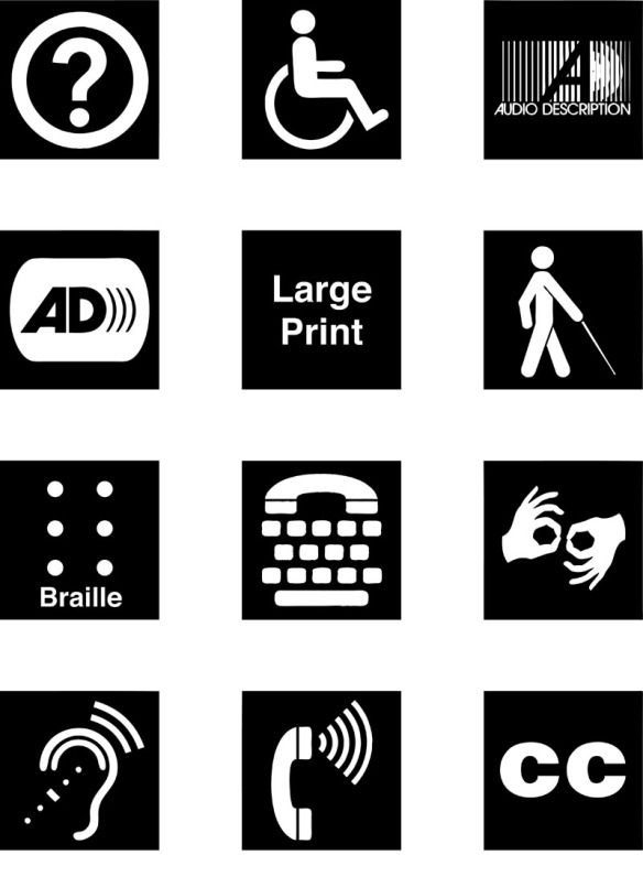 Do you know what all of the Disability Access Symbols mean? Learn about them and download them for your own use at https://www.graphicartistsguild.org/resources/disability-access-symbols/