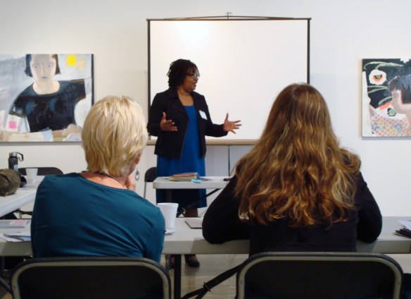 Beverly McIver explains how she worked towards achieving her own goals during the Strategic Planning session.